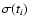 $\sigma(t_i)$