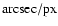 ${\rm arcsec}/{\rm px}$