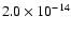 $2.0\times10^{-14}$