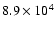 $8.9\times10^{4}$