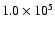 $1.0\times10^{5}$