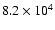 $8.2\times10^{4}$