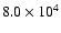 $8.0\times10^{4}$