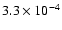 $3.3\times10^{-4}$