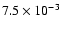 $7.5\times10^{-3}$