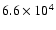 $6.6\times10^{4}$