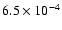 $6.5\times10^{-4}$