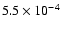 $5.5\times10^{-4}$