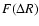 $F(\Delta R)$