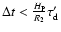 $\Delta t < \frac{H_{\rm P}}{R_2} \tau_{\rm d}'$
