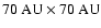 $\rm 70~AU\times 70~AU$