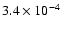 $3.4\times10^{-4}$