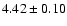 $4.42\pm0.10$