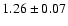 $1.26\pm0.07$