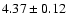 $4.37\pm0.12$