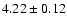 $4.22\pm0.12$