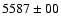 $5587\pm00 $