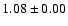 $1.08\pm0.00$