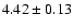 $4.42\pm0.13$