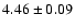 $ 4.46\pm0.09 $