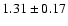 $1.31\pm0.17$
