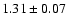 $1.31\pm0.07$