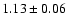 $1.13\pm0.06$
