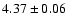 $4.37\pm0.06$