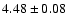 $4.48\pm0.08$