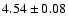 $ 4.54\pm0.08 $