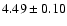 $4.49\pm0.10$