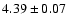 $4.39\pm0.07$