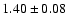 $1.40\pm0.08$