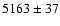 $5163\pm37$