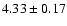 $4.33\pm0.17$