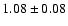 $1.08\pm0.08$