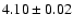 $4.10\pm0.02$