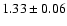 $1.33\pm0.06$