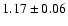 $1.17\pm0.06$