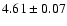 $4.61\pm0.07$