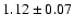 $1.12\pm0.07$