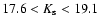 $17.6<K_{\rm s}<19.1$