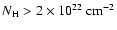 $N_{\rm H}>2\times 10^{22}~\rm cm^{-2}$