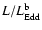 $L/L_{\rm Edd}^{\rm b}$