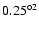 $ 0.25^{\circ2}$