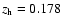 $z_{\rm h}=0.178$