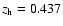 $z_{\rm h}=0.437$