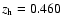 $z_{\rm h}=0.460$