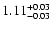 $\rm 1.11^{+0.03}_{-0.03}$