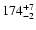 $\rm 174^{+7}_{-2}$